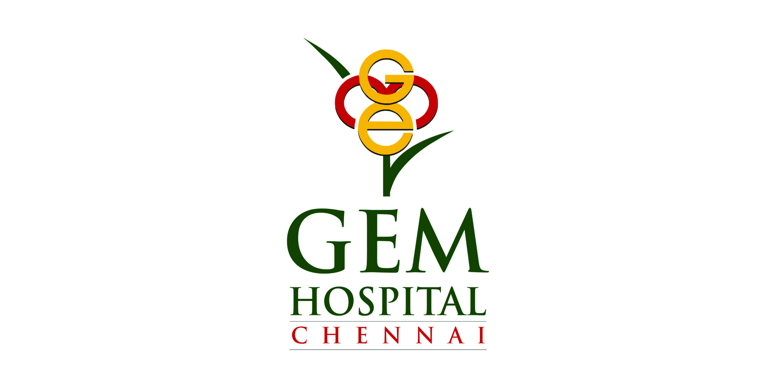 Logo of GEM Hospital, Chennai.